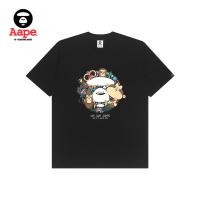 ราคา Aape เสื้อยืดแขนลำลองขาสั้นสำหรับผู้ชายเสื้อพิมพ์ลายการ์ตูนแบรนด์ร่วม SEBASTIAN SCHWAMM (18020585556)