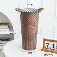 ราคา กระถางสังกะสีกลมทรงสูงแจกันสังกะสีมี 4 ขนาด พร้อมส่ง (21946028179)