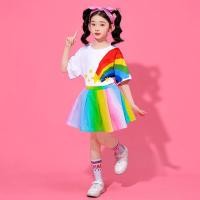 ราคา ชุดเด็กกระโปรงปอม ปอมสีรุ้งโดพามีน (126527165231)