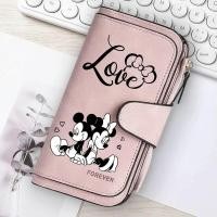 ราคา กระเป๋าสตางค์แบบยาวมีซิปสำหรับผู้หญิงลายมิกกี้มินนี่ กระเป๋าถือแบบมีหูหิ้ว กระเป๋าใส่เหรียญ หนัง PU นุ่ม ใส่บัตรได้หลายใบ น่ารัก จุของได้เยอะ เหมาะเป็นของขวัญ (26132252280)