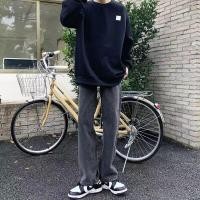 ราคา กางเกงยีนส์ทรงหลวมชายสีเทาควันบุหรี่ ทรงตรง กางเกงขายาวทรงหลวมสไตล์ฮ่องกง กางเกงยีนส์แฟชั่นฤดูใบไม้ร่วง (126599251399)