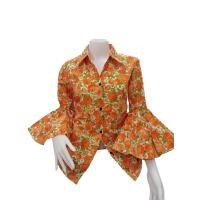 ราคา เสื้อทองกวาวลายดอกแขนกระดิ่ง เสื้อแฟชั่นย้อนยุคหญิง เสื้อรำวงย้อนยุค เสื้อลายดอกตรีมงานวัด (23805947731)