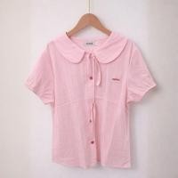 ราคา เสื้อเชิ้ตทรงครอป แขนสั้น แขนตุ๊กตา ลายริ้ว ดีเทลผูกโบว์น่ารัก ผ้านิ่มระบายอากาศได้ดี 096 (25767434005)