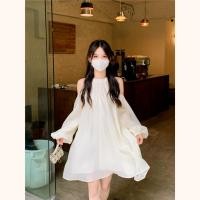 ราคา KoreanDress พร้อมส่งจากกทม ชุดเดรส เดรส ชุดเดรสผู้หญิง ชุดเดรส เดรสผู้หญิง ชุดไปทะเล เดรสน่ารัก กระโปรงเกาะอกสีขาว เดรสแฟชั่นสวยๆ (17917069319)