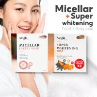 ราคา Alright by Rebirth Dermacare Facial Body Cleanser Combo Micellar Super Whitening Soap Dual Pack (22524172485)