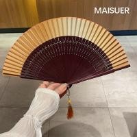 ราคา พัดกระดาษใบมีดสไตล์จีนโบราณพกพาสะดวกสำหรับผู้หญิงในฤดูร้อน พัดลมแบบพับได้สไตล์ญี่ปุ่นและจีน (24845510637)