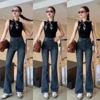 ราคา พร้อมส่ง Babarry Style กางเกงขายาว ผู้หญิง ขาม้า กระชับทรงสวย ผ้ายืด (25374315755)