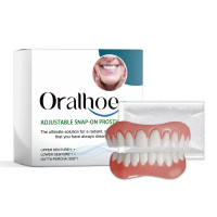 ราคา ฟันเทียม Oralhoe สร้างรอยยิ้มสะดวกสบาย ฟันชั่วคราวสำหรับผู้ใหญ่ ชุดสร้างฟันผู้ใหญ่ ชุดฟันซิลิโคน Reline (25784495726)