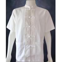 ราคา เสื้อผ้าเมือง คอจีน กระดุมจีน เดินเชือก แขนสั้น สีขาวล้วน (342765340)
