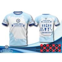 ราคา เสื้อบอลพิมพ์ลาย ยอดฮิต ลาย เชลซี สีฟ้าขาว Chelsea (25738555146)