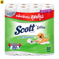 ราคา สก๊อตต์ เอ็กซ์ตร้า กระดาษชำระ บิ๊กโรล แพ็ค 32 (11827536420)