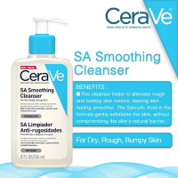 ราคา รับประกันของแท้ Cerave Foaming Blemish Control AcneControl Acne Foaming Cream SA Smoothing Cleanser (126465203635)