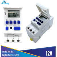 ราคา Timer ตั้งเวลาเปิดปิดไฟอัตโนมัติ THC15A 16A 12V ใช้กับไฟบ้าน ปั๊มน้ำ ไฟร้าน ตั้งเวลาง่าย Digital Timer Control Switch (810628904)