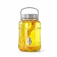 ราคา โหลแก้วทรงกลม ดีไซน์คลาสสิก โหลดองเหล้าบ๊วย มีฝาปิดแน่น (126313327692)