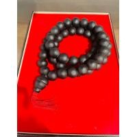 ราคา สร้อยประคำแร่เหล็กน้ำพี้ผสมดินเหนียว ขนาด 20 มม ยาว56 เม็ด (17752574819)