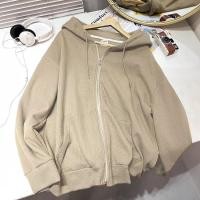 ราคา YIY SHOP เสื้อคลุมแขนยาวมีซิป ทรงใหญ่หลวม ผ้าวาฟเฟิล ผ้าบาง สไตส์เกาหลี รุ่น7033 (19598087924)