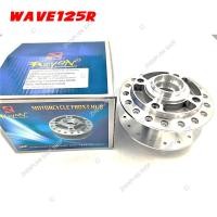 ราคา ดุมหน้า ดุมล้อหน้า สำหรับรุ่น WAVE110I 125 R ดุมชุบโครเมี่ยม ดุมกลึงเงา ดุมกระจก ตัวเลือกด้านล่าง (22999919505)