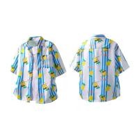 ราคา ASRV เสื้อเชิ้ตลายดอกไม้แขนสั้นสไตล์ฮาวายแบบใหม่สำหรับวันหยุดพักผ่อนริมทะเลเสื้อเชิ้ตลำลองสุดเท่พิมพ์ลายสับปะรด (126496946455)