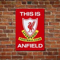 ราคา Fc This Is Anfield Of Liverpool Printed Tin Metal Poster (24942384951)