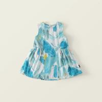 ราคา Hania kids พร้อมส่ง เดรสเด็กผู้หญิงลายสีน้ำ สีฟ้า พาสเทล น่ารัก ใส่สบาย K6125903 (26072606794)