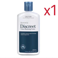 ราคา ของแท้100 Restoria Discreet Colour Restoring Cream 250ml Restoria ครีมทาผมดำปิดผมหงอก (25286181736)