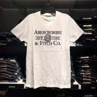 ราคา Abercrombie Fitch เสื้อยืดผ้าฝ้ายใส่สบายแขนคอกลมและสั้นเหมาะสำหรับคนหนุ่มสาว (23564922405)