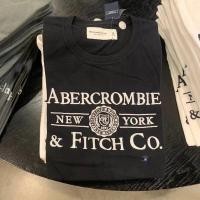 ราคา Abercrombie Fitch เสื้อยืดผ้าฝ้ายใส่สบายแขนคอกลมและสั้นเหมาะสำหรับคนหนุ่มสาว (23564922421)