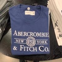 ราคา Abercrombie Fitch เสื้อยืดผ้าฝ้ายใส่สบายแขนคอกลมและสั้นเหมาะสำหรับคนหนุ่มสาว (23564922426)