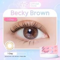 ราคา Angel Zone คอนแทคเลนส์รายวัน รุ่น Becky Brown 14 2 รองรับสายตาปกติและค่าสายตาสั้น 0 50 ถึง 10 00 (23094600070)
