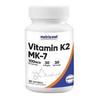 ราคา Nutricost USA Vitamin K2 MK7 วิตามินเค 2 100 mcg บำรุงกระดูก NON GMO GMP ปราศจาก Gluten (25730731870)