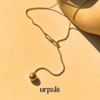 ราคา URPALS สร้อยคอ สร้อยคอไฮโซ ตัวเรือน Stainless ชุบทอง 18K ใส่อาบน้ำ ออกกำลังกายได้ (25852736287)