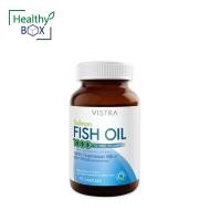 ราคา VISTRA Salmon Fish Oil 1000 mg 75แคปซูล วิสทร้า น้ำมันปลาแซลมอน 1000 มก ผสม วิตามินอี (21635794830)