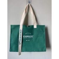 ราคา กระเป๋าผ้าแคนวาส สตาร์บัค starbuckถุงผ้าลดโลกร้อน ใบใหญ่ แข็งแรง จุของได้เยอะFashion bags shop (12103094844)
