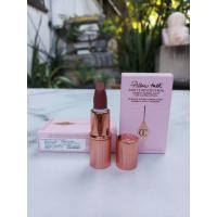 ราคา ของแท้ 100 Charlotte Tilbury Matte Revolution Lipstick ขนาด1 1g สีPillow talk medium ป้ายไทย ผลิด25 ลิปสติกเนื้อครีม ลิปสติกเนื้อแมทเนียนนุ่มที่มาในแพคเกจสุดหรู เนื้อละเอียด เกลี่ยง่าย ไม่เป็นคราบ (25