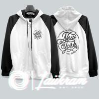 ราคา เสื้อกันหนาว แขนทูโทน งานแท้ New York เสื้อกันหนาว มีฮู้ด ราคาโรงงานโดยตรง (16222446123)