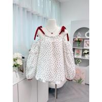 ราคา สาวอวบใส่ได้อกถึง 38 เสื้อผูกโบว์ไหล่สไตล์เกาหลี ทรงใหญ่สาวอวบใส่ได้ (25006181603)