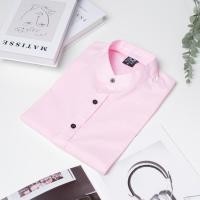 ราคา 11 สี พร้อมส่ง เสื้อเชิ้ตแขนสั้นคอจีน สีชมพู เสื้อเชิ้ตผู้ชาย S XXL (17022946324)