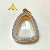 ราคา กรอบพระทรงปิดตาปลดหนี้ ปิดตาหลวงปู่โต๊ะ ปิดตาหลวงพ่อแก้ว ทองอิตาลีหลังเรียบขัดเงา ล้อมเพชร (24453403616)