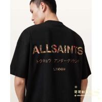 ราคา Allsaints เสื้อยืดผู้ชายผ้าคอตตอน Logo Huruf อเนกประสงค์คลาสสิก (24538925693)