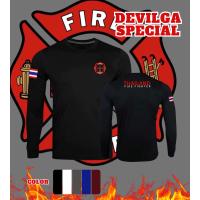 ราคา เสื้อยืด นักดับเพลิง FIRE ผ้าไมโครเนื้อผ้าระบายอากาศดีแห้งไว้ ออกกำลังกายทั้งในร่มและกลางแจ้ง (24388813821)