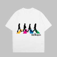 ราคา เสื้อยืดคอตตอนแขนสั้นพิมพ์ลาย THE BEATLES (20382499745)