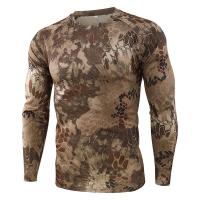 ราคา เสื้อยืดลายพรางผู้ชาย เสื้อยืดแขนยาวเต็มตัวสำหรับกีฬากลางแจ้ง ระบายอากาศได้และแห้งเร็ว เสื้อยืดกีฬาแขนยาว (22848724235)