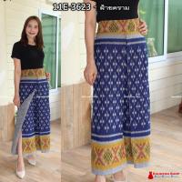 ราคา 11E 01 กางเกงผ้าไทย ทรงแพนเค้ก เอว27 46 นิ้ว กางเกงผ้าฝ้ายพิมพ์ลาย กางเกงแพนเค้ก มีกระเป๋าซ่อน (18361756991)