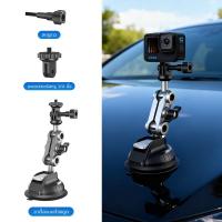ราคา ที่ยึดกล้องในรถยนต์ โลหะ สำหรับ DJI GoPro Insta360 มือถือทุกรุ่น Suction Cup Car Mount ที่วางโทรศัพท์ในรถยนต์ 360 ปรับมุม (25472716535)