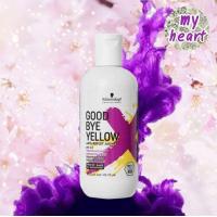 ราคา สูตรใหม่ Schwarzkopf Goodbye Yellow Shampoo 300 1000 ml แชมพูฆ่าเม็ดสีเหลือง แชมพูม่วง Good Bye Yellow (714878218)