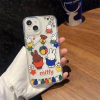 ราคา เคสโทรศัพท์มือถือลายกระต่ายมิเฟอร์สีสันสดใสสำหรับ Samsung S23 S24 S25 สำหรับผู้หญิง S23 Ultra คัตเอาต์แบบสร้างสรรค์ A15 ป้องกันการตกหล่น 60 ป้องกัน Apple 13 pro ครอบเต็มจอ Note20 Huawei Mate70 (244959