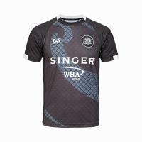 ราคา WARRIX เสื้อ ระยอง เอฟซี ฤดูกาล 2022 23 สีขาว ดำ WA 224FBARY01 (25472035673)