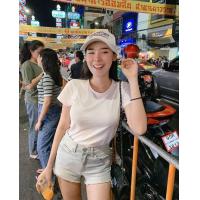 ราคา พร้อมส่ง TOPSHOP เสื้อยืดคอกลม basic style ผ้าcotton งานป้าย (4569166854)