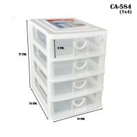 ราคา KEYWAY กล่องลิ้นชักตั้งโต๊ะใส่ A4 4 ชั้น No CA 584 (7525025062)