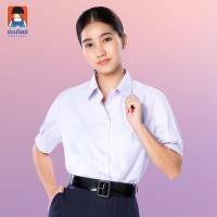 ราคา น้อมจิตต์ T01 เสื้อนักเรียนหญิง มัธยม ม ปลาย เฉพาะเสื้อ ชุดนักเรียน สาขาบางกะปิ (23212793989)